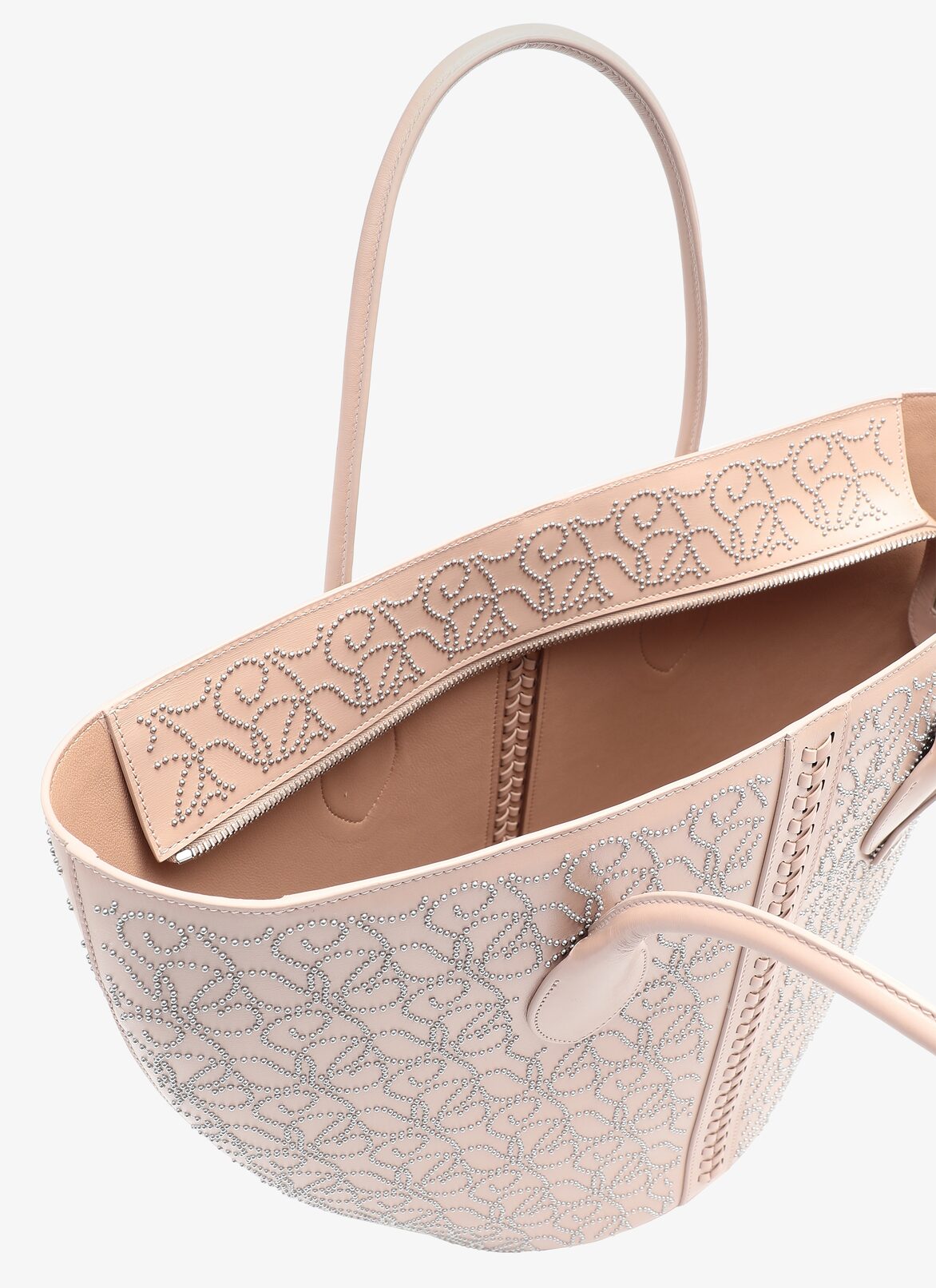 LATIFA SMALL CUIR LUX ONDE+TRESSE SAND ALAÏA SANDY  LATIFA SMALL CUIR LUX ONDE+TRESSE SAND